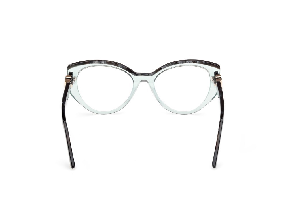 Eyeglasses Guess by Marciano GM50031 (095) color verde chiaro lucido shape cat eye 
