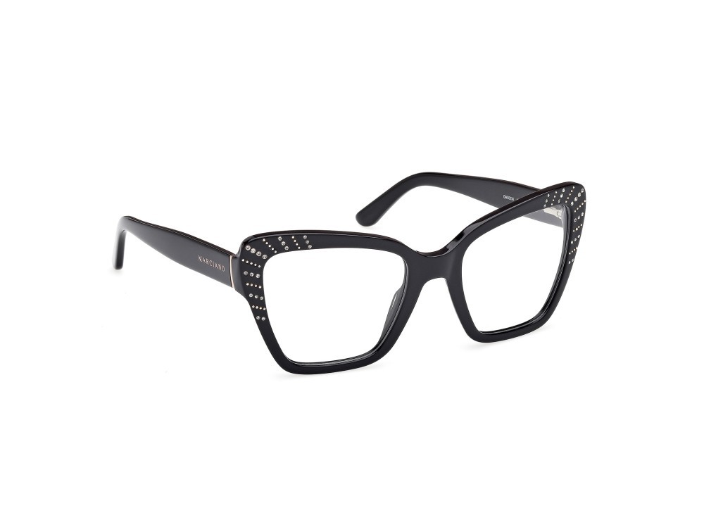 Eyeglasses Guess by Marciano GM50034 (001) color nero lucido shape butterfly 
