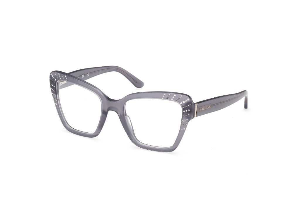 Eyeglasses Guess by Marciano GM50034 (020) color grigio lucido shape butterfly 