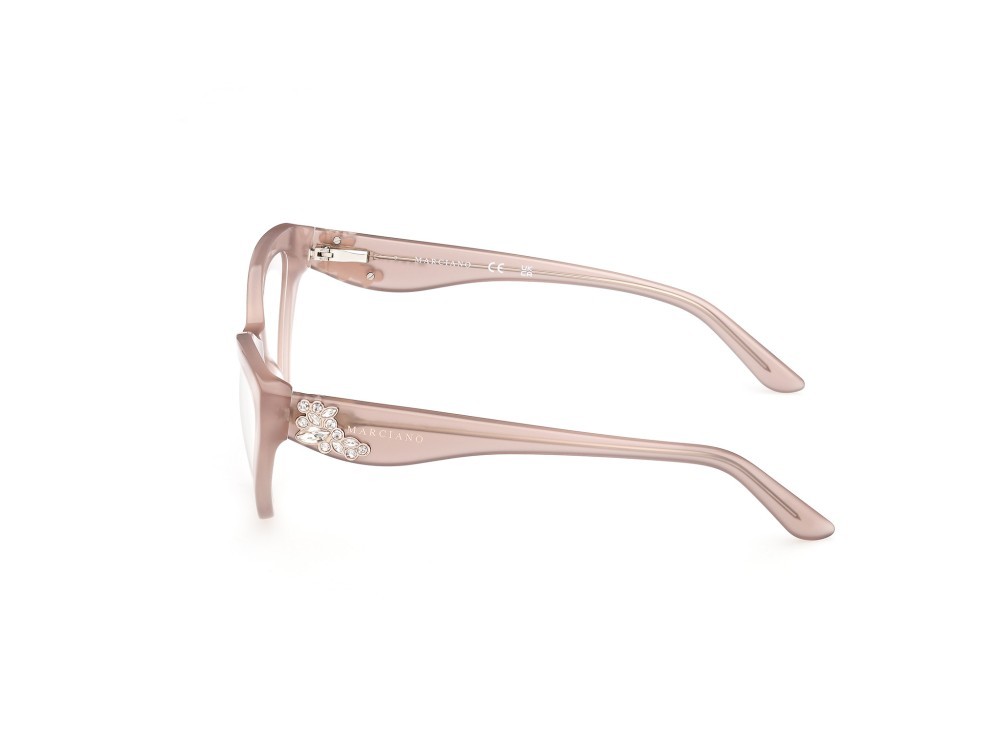 Eyeglasses Guess by Marciano GM50038 (057) color beige lucido shape cat eye 