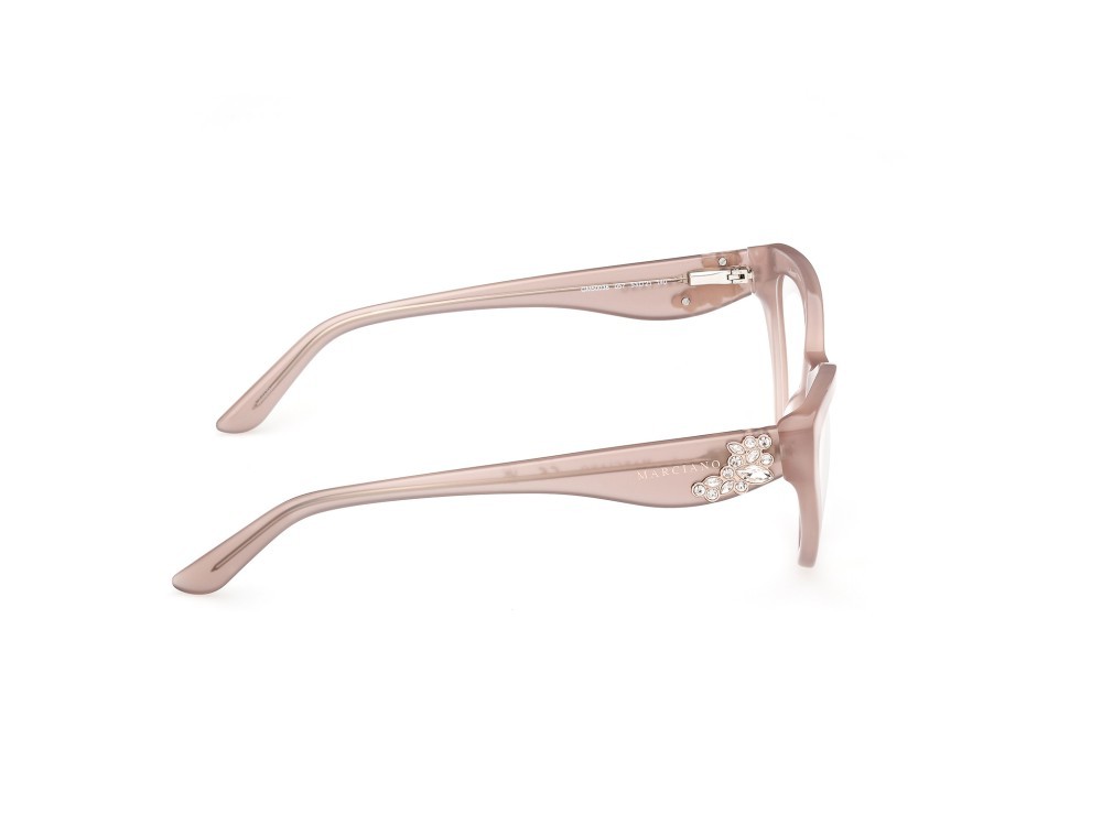Eyeglasses Guess by Marciano GM50038 (057) color beige lucido shape cat eye 