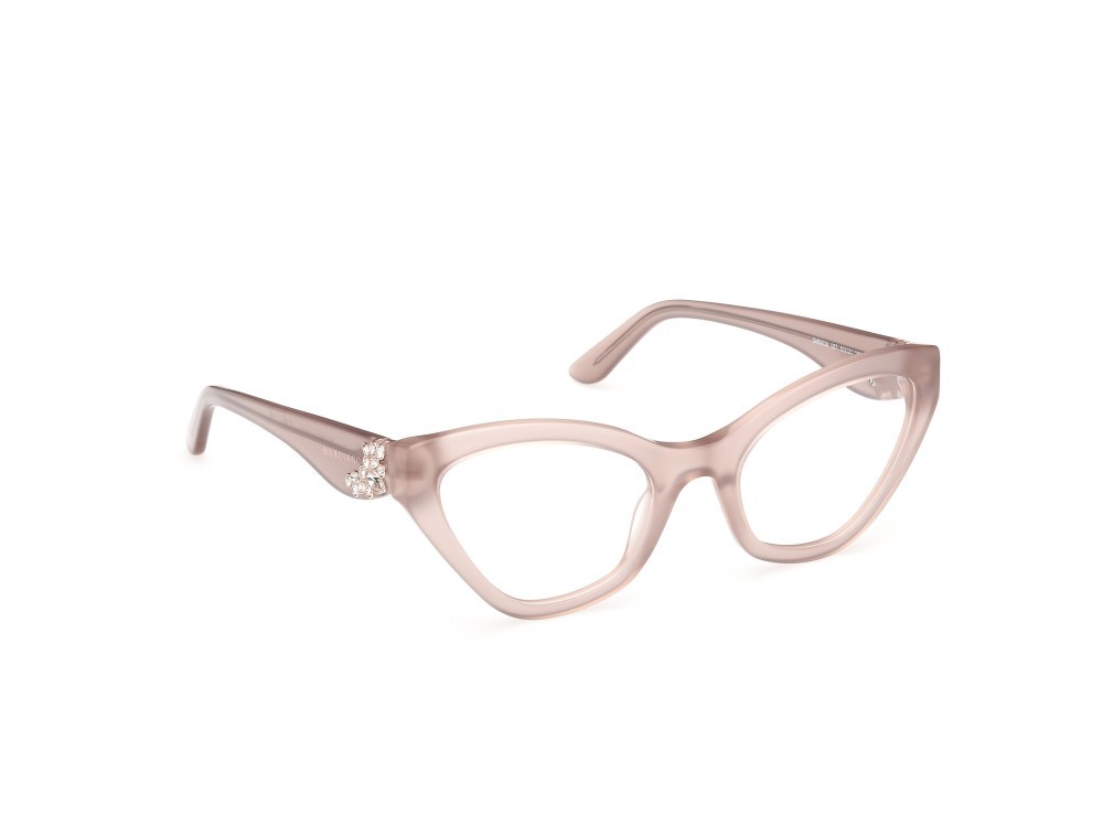 Eyeglasses Guess by Marciano GM50038 (057) color beige lucido shape cat eye 