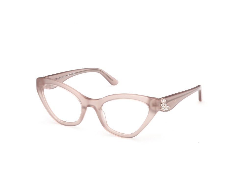 Eyeglasses Guess by Marciano GM50038 (057) color beige lucido shape cat eye 