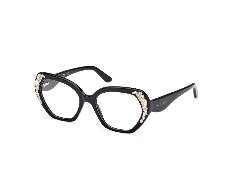 Eyeglasses Guess by Marciano GM50039 (001) color nero lucido shape geometric 