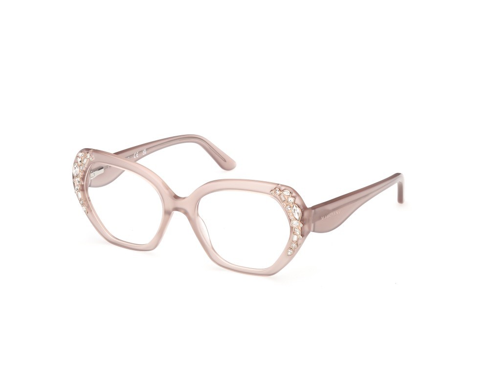 Eyeglasses Guess by Marciano GM50039 (057) color beige lucido shape geometric 