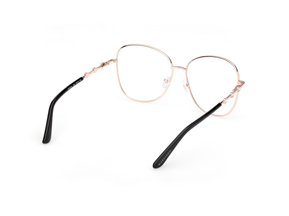 Eyeglasses Guess by Marciano GM50044 (028) color oro rosé lucido shape butterfly 