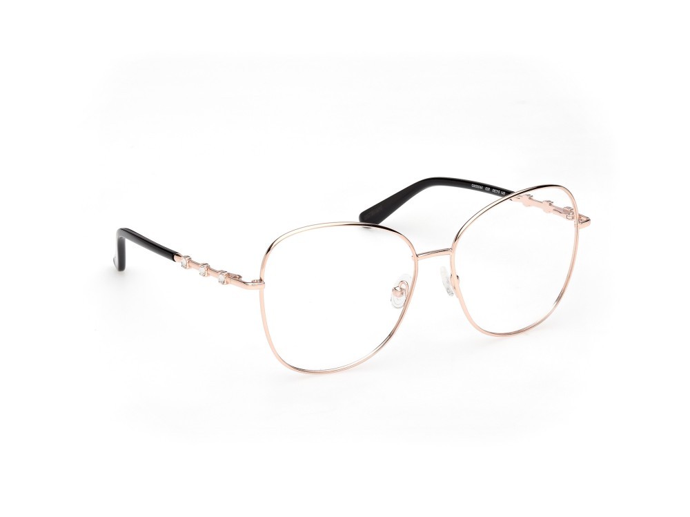 Eyeglasses Guess by Marciano GM50044 (028) color oro rosé lucido shape butterfly 