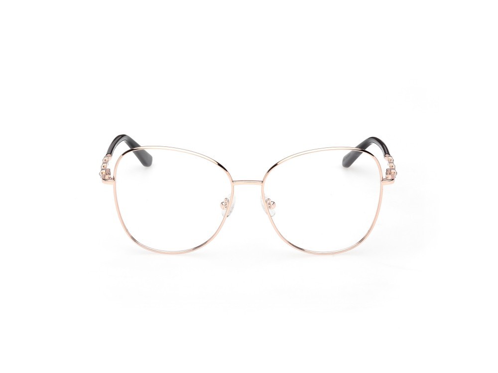 Eyeglasses Guess by Marciano GM50044 (028) color oro rosé lucido shape butterfly 