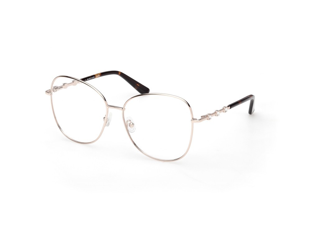 Eyeglasses Guess by Marciano GM50044 (032) color oro pallido lucido shape butterfly 