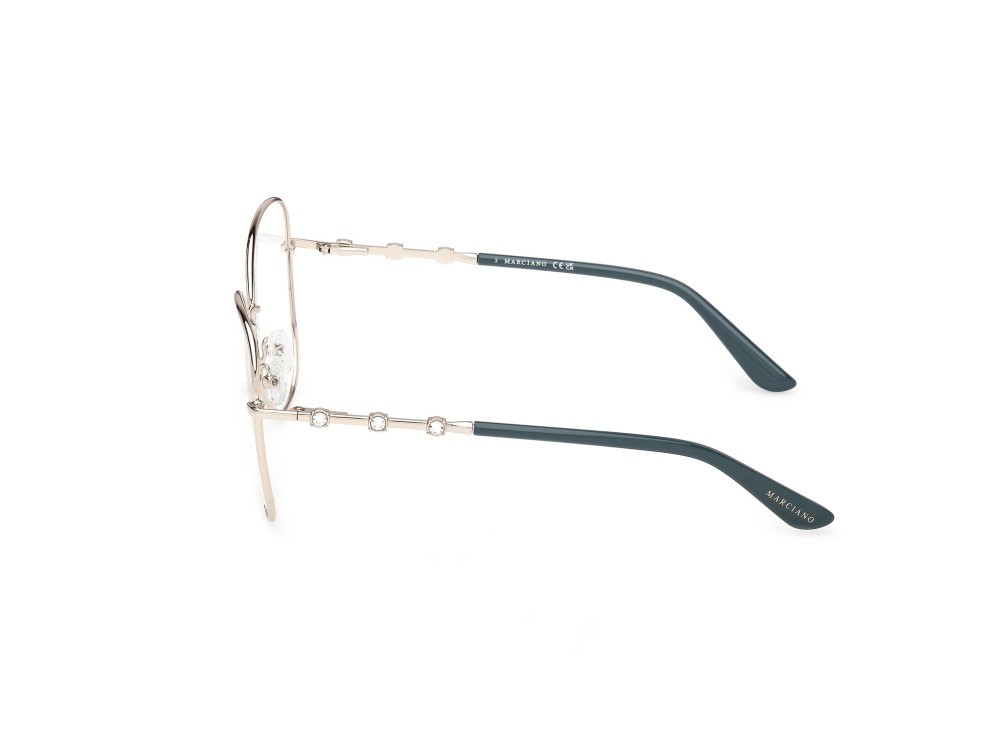 Eyeglasses Guess by Marciano GM50044 (033) color oro pallido lucido shape butterfly 
