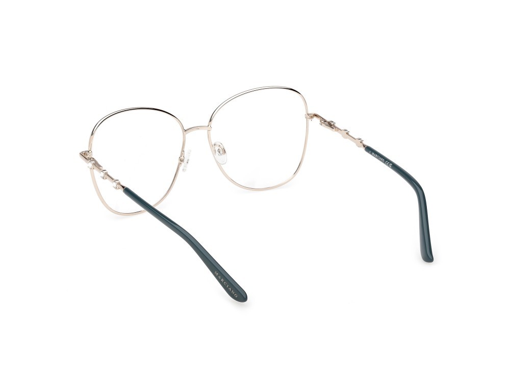 Eyeglasses Guess by Marciano GM50044 (033) color oro pallido lucido shape butterfly 