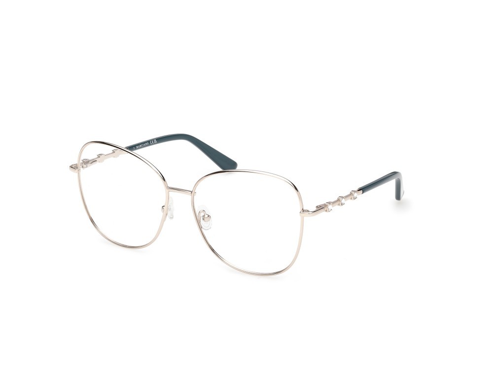 Eyeglasses Guess by Marciano GM50044 (033) color oro pallido lucido shape butterfly 