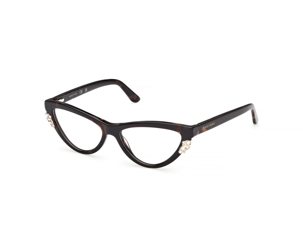 Eyeglasses Guess by Marciano GM50047 (052) color avana scura shape cat eye 