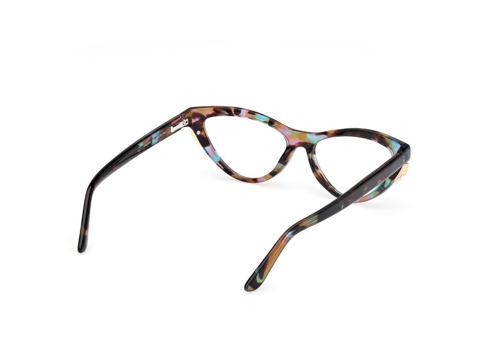 Eyeglasses Guess by Marciano GM50047 (098) color verde scuro/avana shape cat eye 
