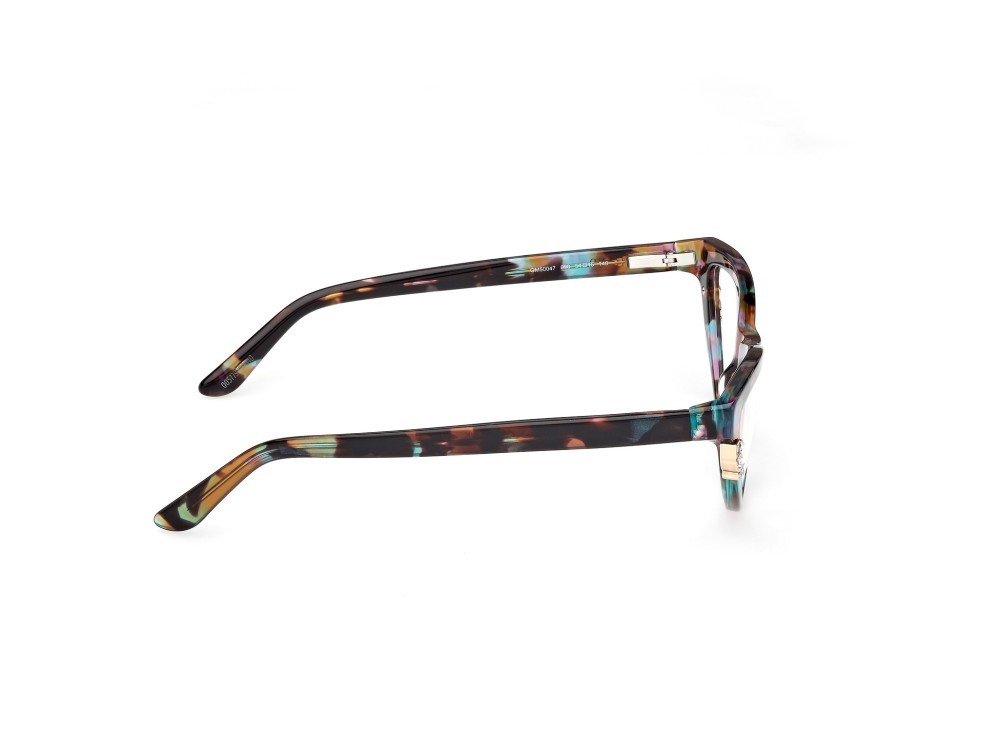 Eyeglasses Guess by Marciano GM50047 (098) color verde scuro/avana shape cat eye 