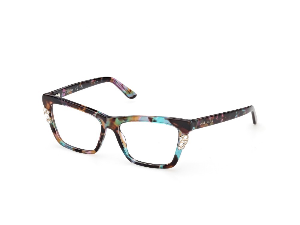 Brillen Guess by Marciano GM50048 (098) farbe verde scuro/avana form rechteckig 