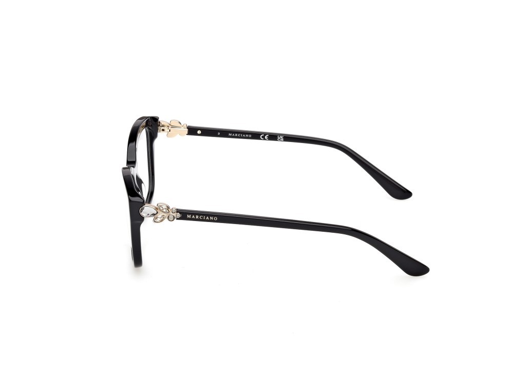 Eyeglasses Guess by Marciano GM50050 (001) color nero lucido shape rectangle 