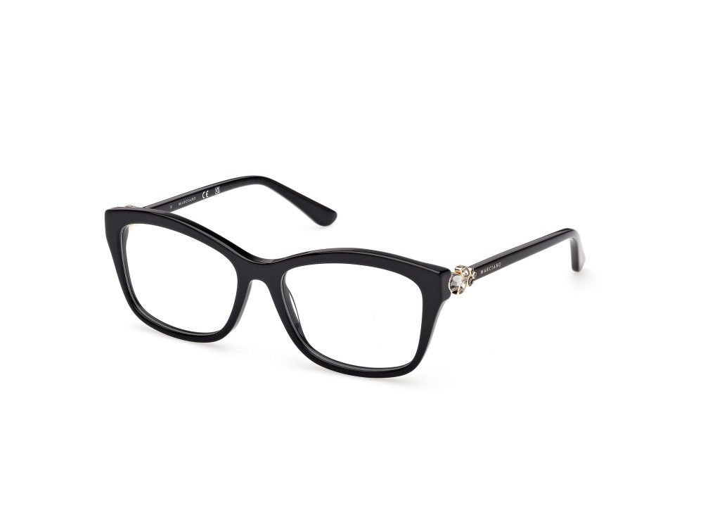 Eyeglasses Guess by Marciano GM50050 (001) color nero lucido shape rectangle 