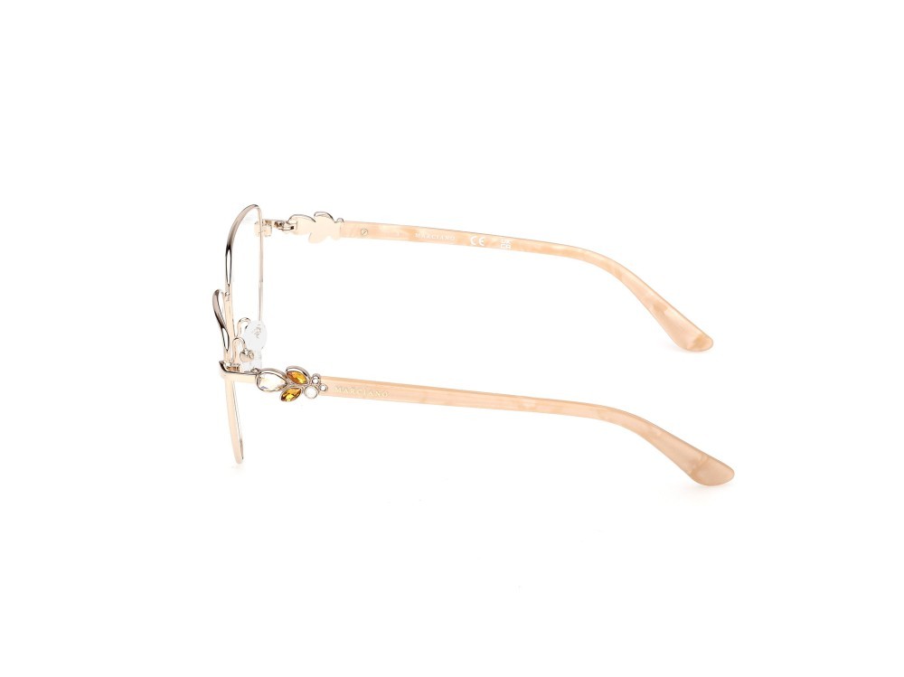 Brillen Guess by Marciano GM50051 (032) farbe oro pallido lucido form cat-eye 