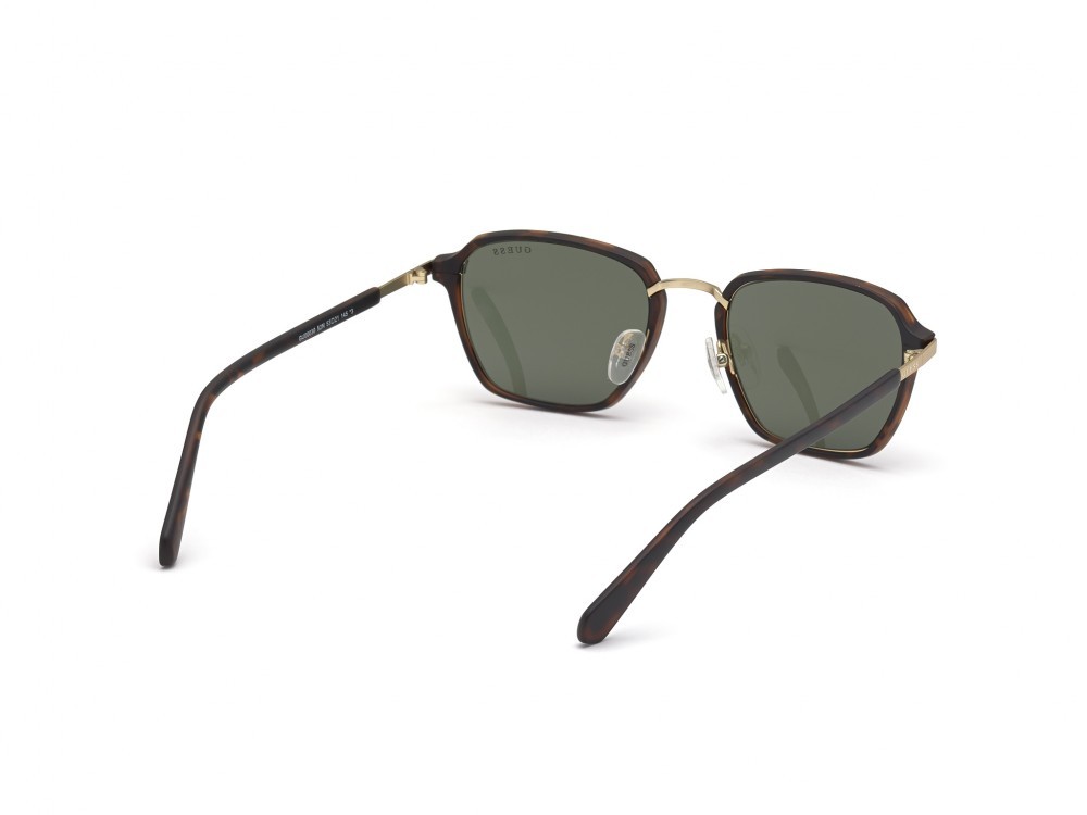 Sonnenbrillen Guess GU00030 (52N) farbe avana scura form quadratisch gläser verde