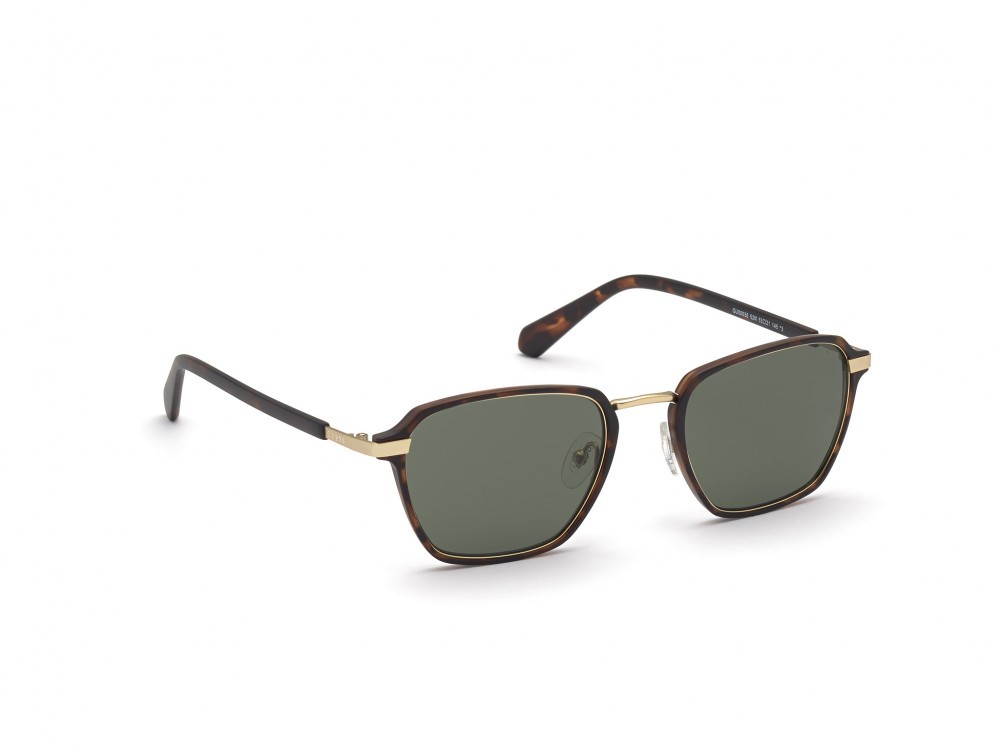 Sonnenbrillen Guess GU00030 (52N) farbe avana scura form quadratisch gläser verde