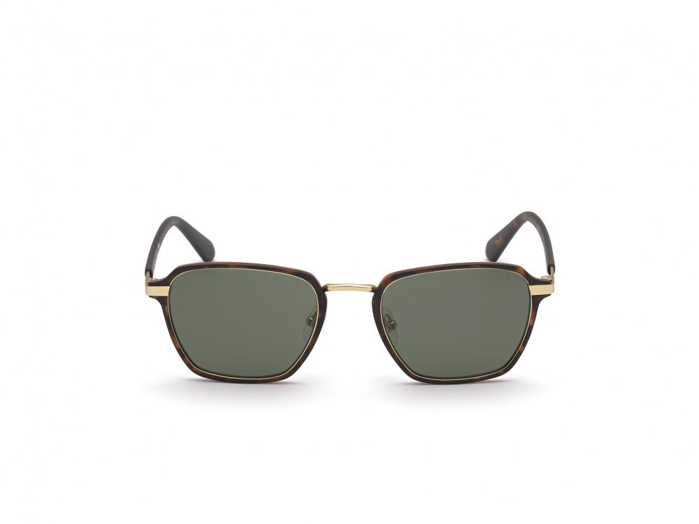 Sonnenbrillen Guess GU00030 (52N) farbe avana scura form quadratisch gläser verde