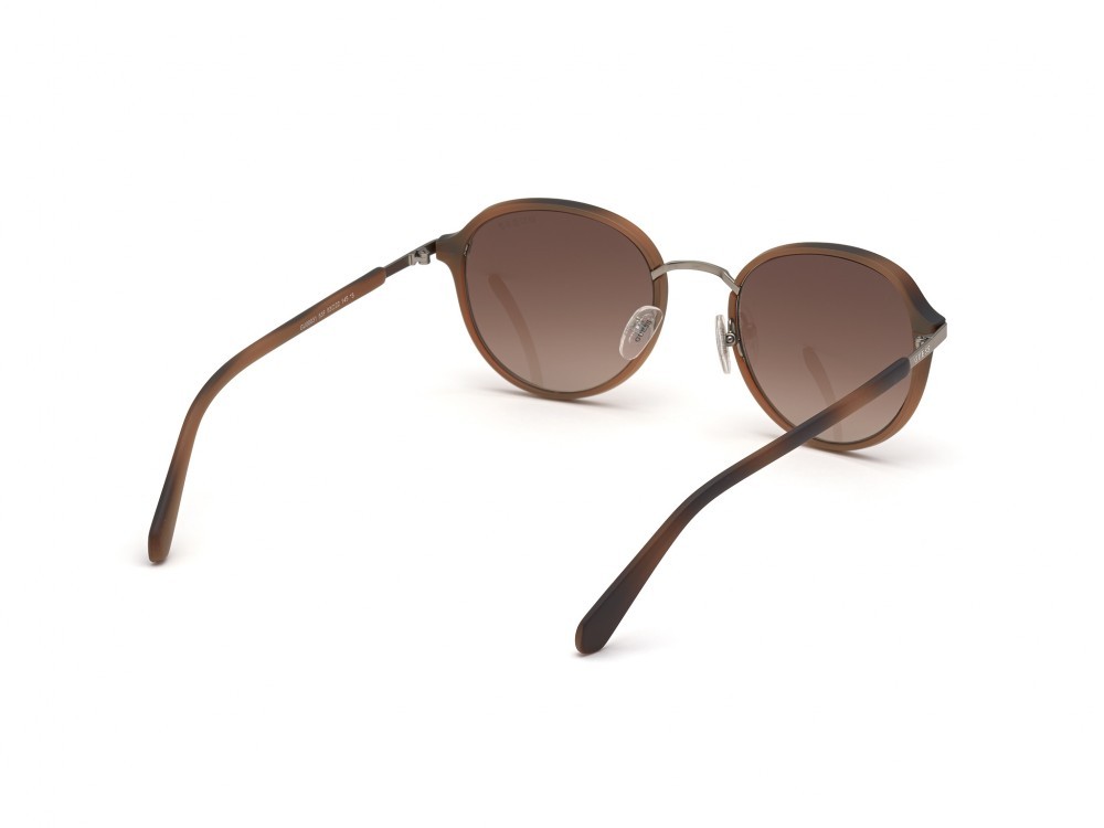 Sonnenbrillen Guess GU00031 (53F) farbe avana bionda form rund gläser marrone grad.