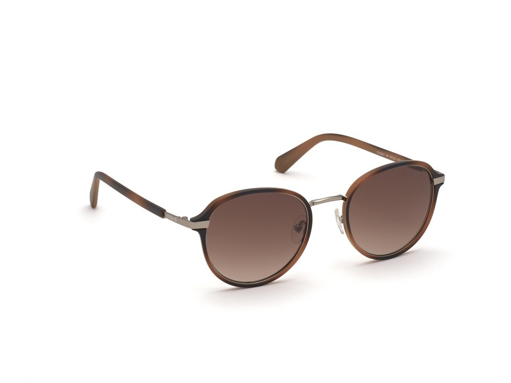 Sonnenbrillen Guess GU00031 (53F) farbe avana bionda form rund gläser marrone grad.