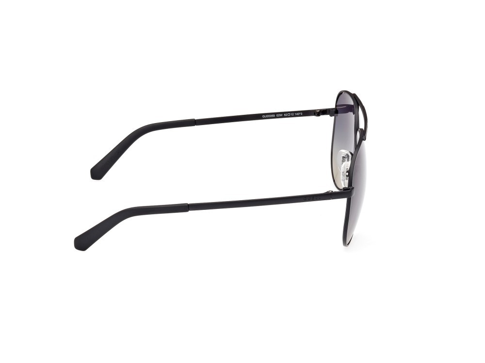 Sonnenbrillen Guess GU00059 (02W) farbe nero opaco form aviator gläser blu grad.