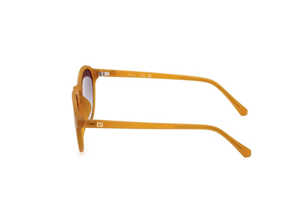 Occhiali da sole Guess GU00062 (43B) colore arancio opaco forma rotondo lenti fumo grad.