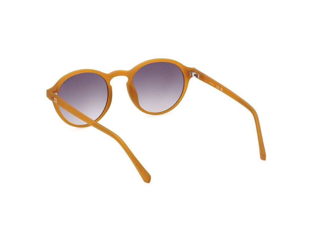 Occhiali da sole Guess GU00062 (43B) colore arancio opaco forma rotondo lenti fumo grad.