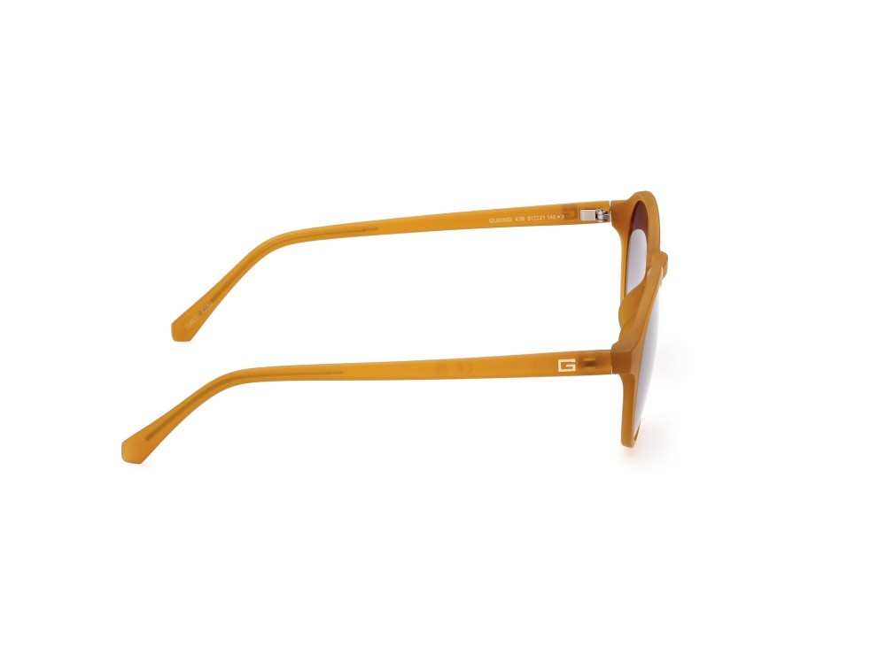 Occhiali da sole Guess GU00062 (43B) colore arancio opaco forma rotondo lenti fumo grad.