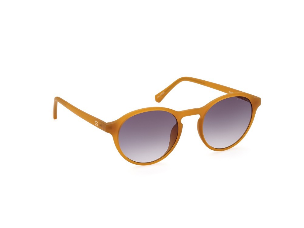 Occhiali da sole Guess GU00062 (43B) colore arancio opaco forma rotondo lenti fumo grad.