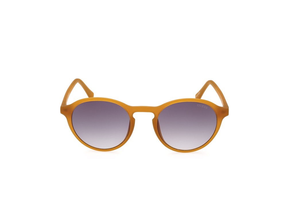 Occhiali da sole Guess GU00062 (43B) colore arancio opaco forma rotondo lenti fumo grad.