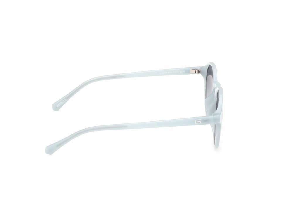 Sonnenbrillen Guess GU00062 (84W) farbe azzurro lucido form rund gläser blu sfumato