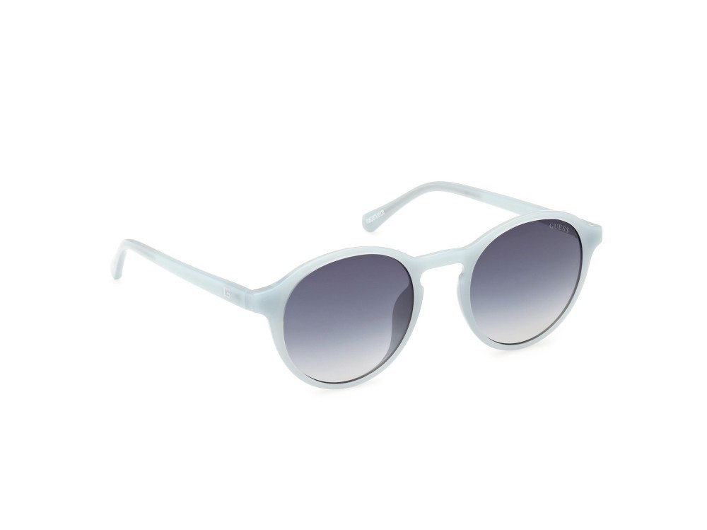 Sonnenbrillen Guess GU00062 (84W) farbe azzurro lucido form rund gläser blu sfumato