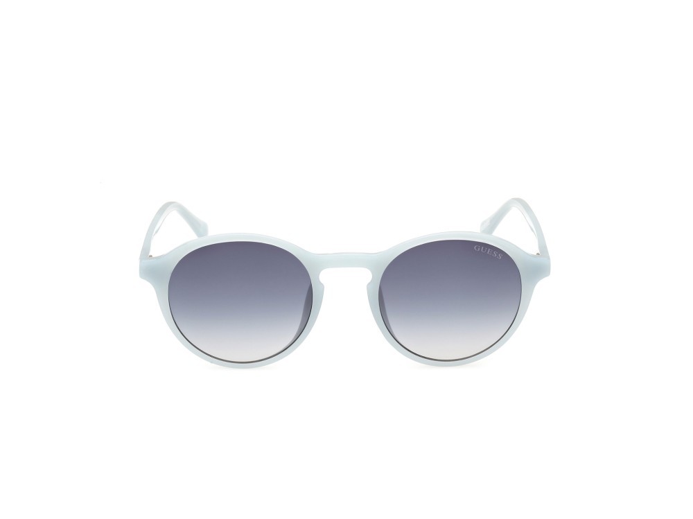 Sonnenbrillen Guess GU00062 (84W) farbe azzurro lucido form rund gläser blu sfumato