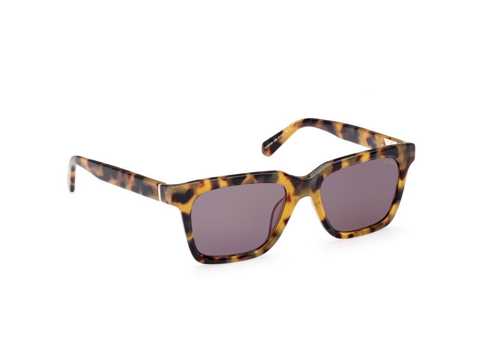 Sonnenbrillen Guess GU00064 (53N) farbe avana bionda form rund gläser verde