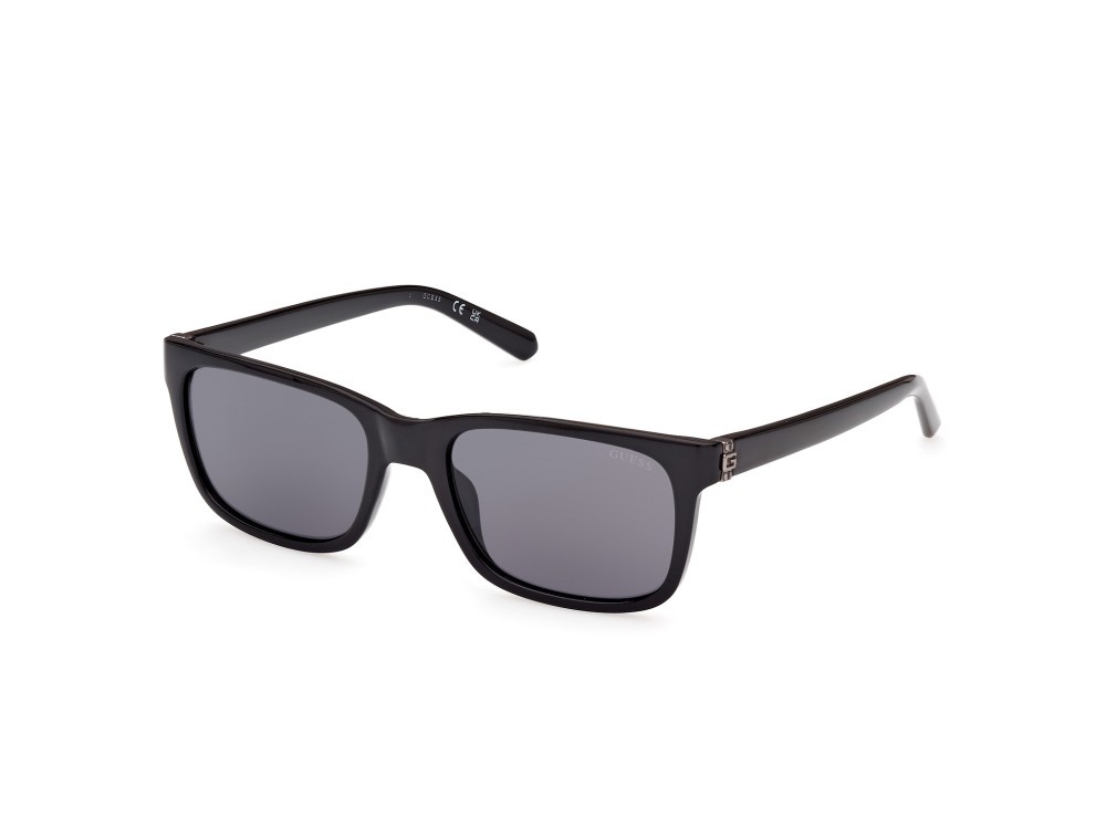 Sonnenbrillen Guess GU00066 (01A) farbe nero lucido form rechteckig gläser fumo