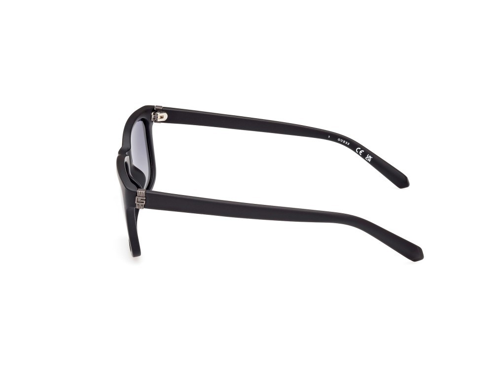 Sonnenbrillen Guess GU00066 (02D) farbe nero lucido form rechteckig gläser fumo polar.