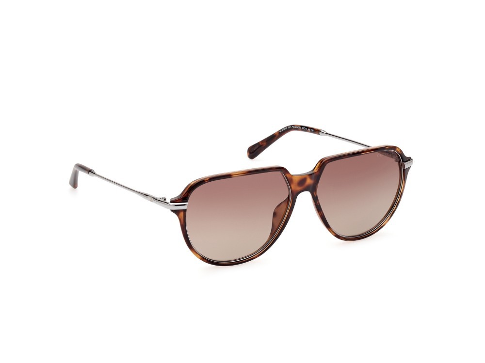Sonnenbrillen Guess GU00067 (52H) farbe avana scura form aviator gläser marrone polar.