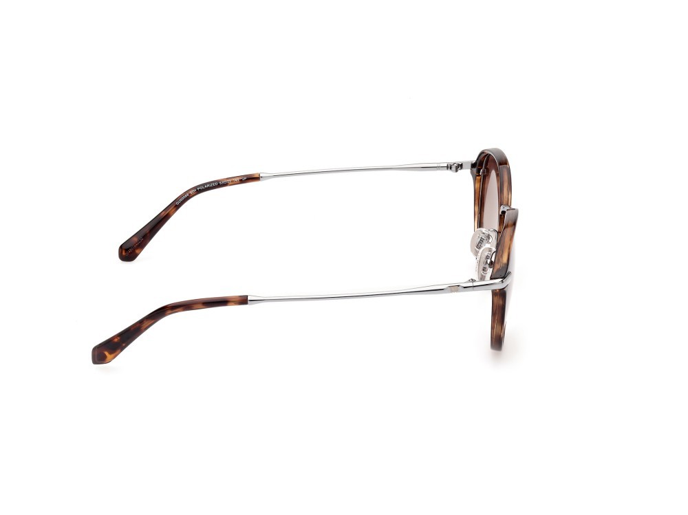Occhiali da sole Guess GU00068 (52H) colore avana scura forma rotondo lenti marrone polar.
