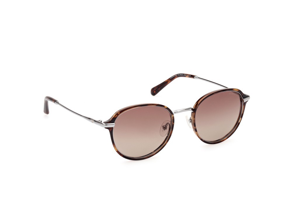 Occhiali da sole Guess GU00068 (52H) colore avana scura forma rotondo lenti marrone polar.