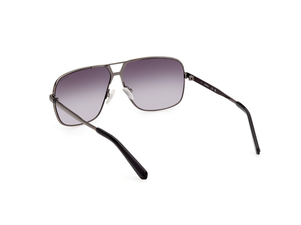 Occhiali da sole Guess GU00070 (08B) colore antracite lucida forma navigator lenti fumo grad.