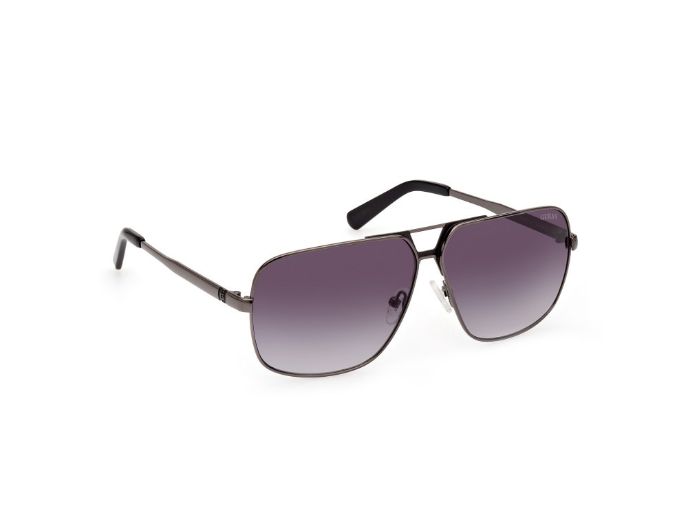 Occhiali da sole Guess GU00070 (08B) colore antracite lucida forma navigator lenti fumo grad.