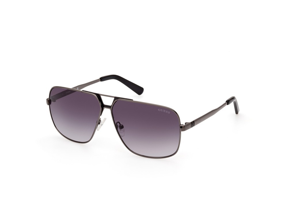Occhiali da sole Guess GU00070 (08B) colore antracite lucida forma navigator lenti fumo grad.