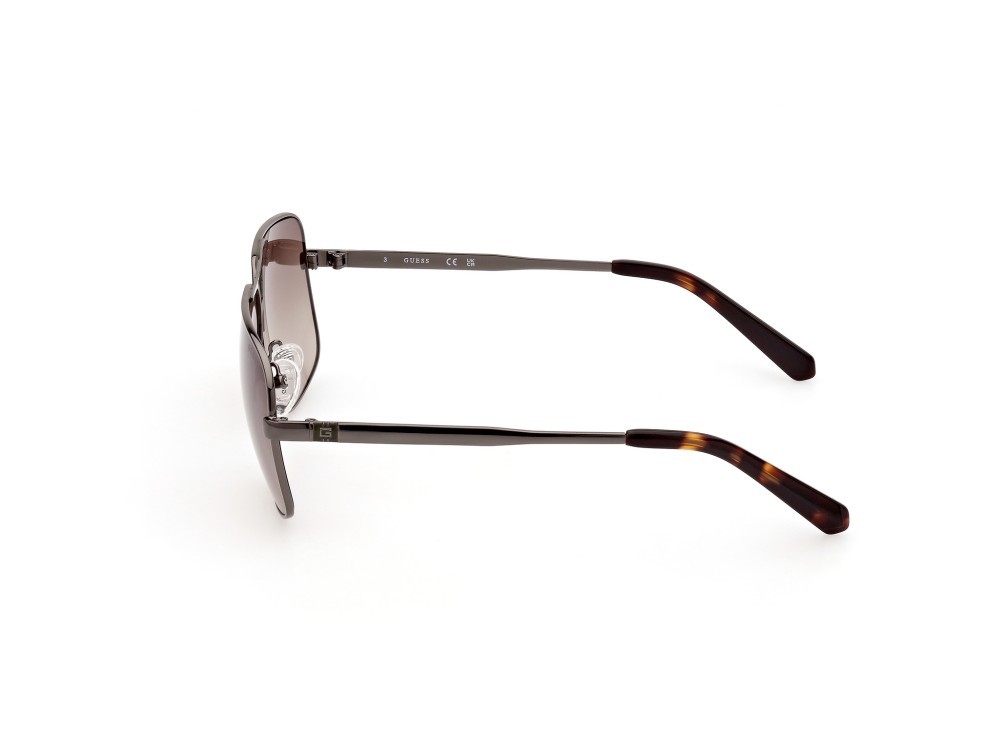 Occhiali da sole Guess GU00070 (08F) colore antracite lucida forma navigator lenti marrone grad.