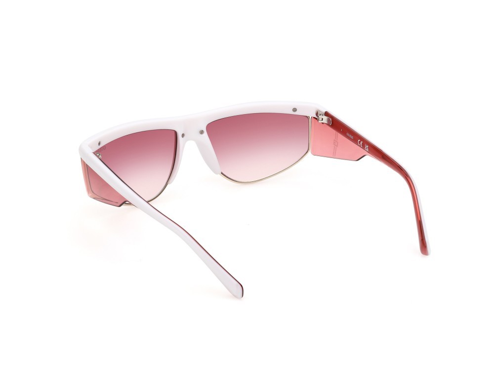 Sonnenbrillen Guess GU00072 (21U) farbe bianco  form maske gläser bordeaux specchiato