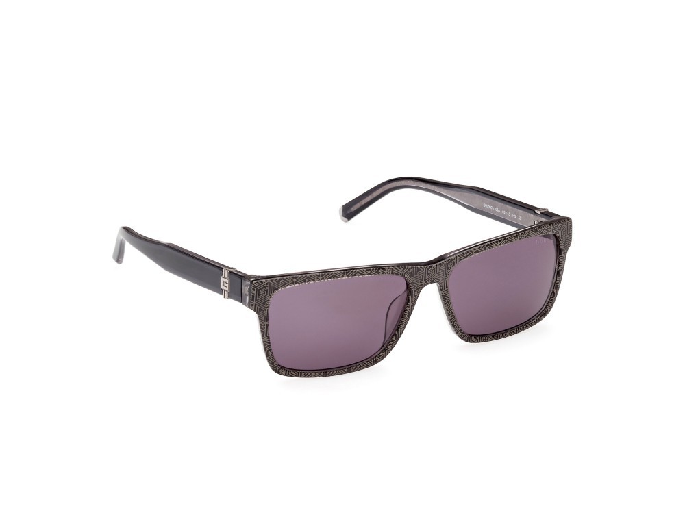 Sonnenbrillen Guess GU00074 (05A) farbe nero / altro form rechteckig gläser fumo