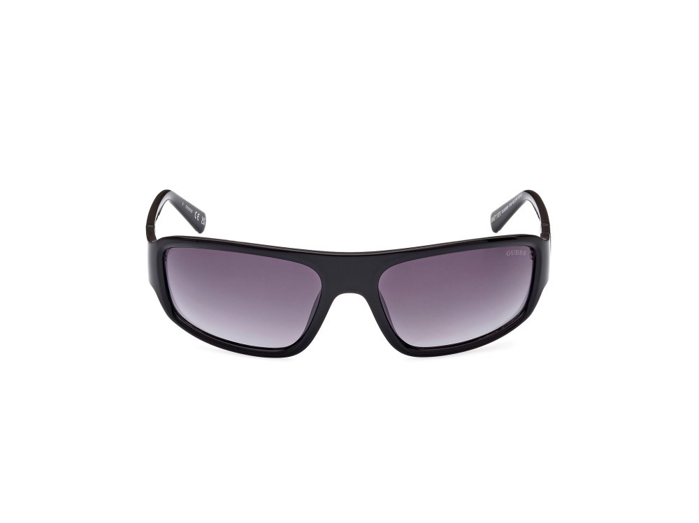 Sonnenbrillen Guess GU00080 (01B) farbe nero lucido form rechteckig gläser fumo grad.